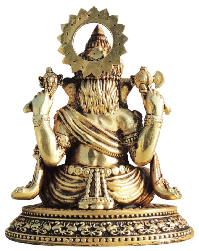 Ganesh Ji Idol in Brass, 4.5 inch, 400 g