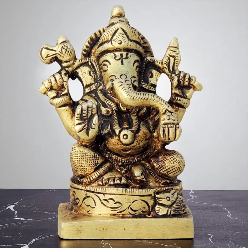 Ganesh Ji Idol in Brass, 320 g