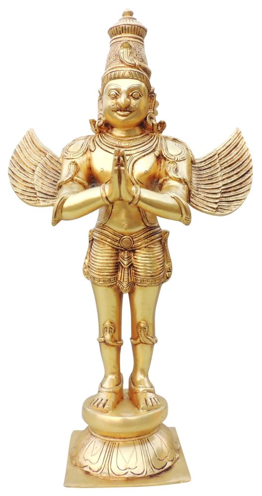 Vishnu Ji Idol in Brass (Garun), 22 inch, brass, Vedikcraft Moradabad