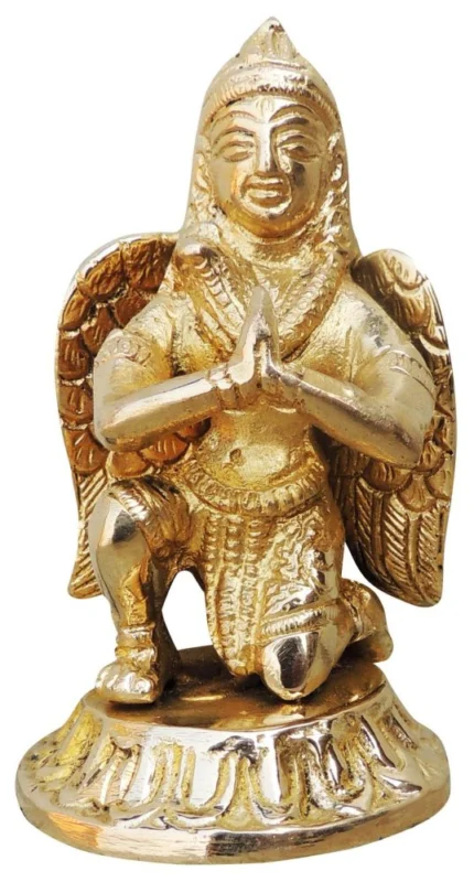 Deity Idol in Brass (Garun), 3.8 inch – for Desk and Car