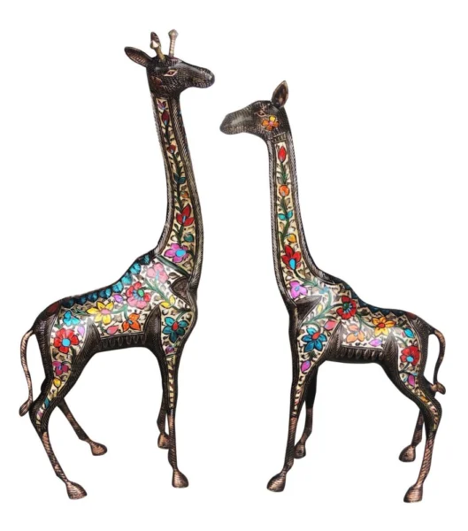Brass Animal Showpiece (Gieaffe), 34.2 inch, brass, Vedikcraft Moradabad