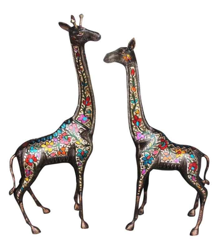 Brass Animal Showpiece (Gieaffe), 34.2 inch – for Living Room and Entrance