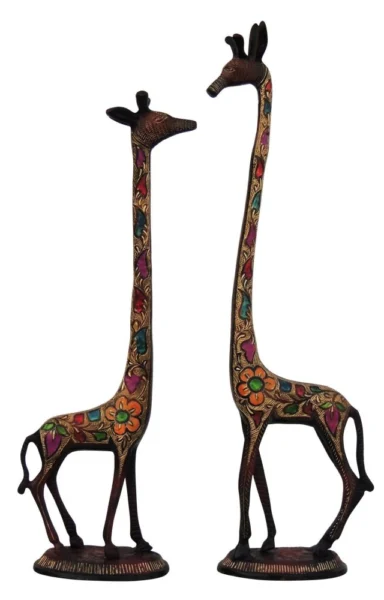 Brass Giraffe Showpiece, 22 inch, 3.26 kg, brass, Vedikcraft Moradabad