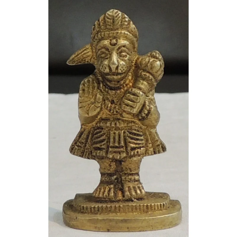Hanuman Ji Idol in Brass, 2.2 inch