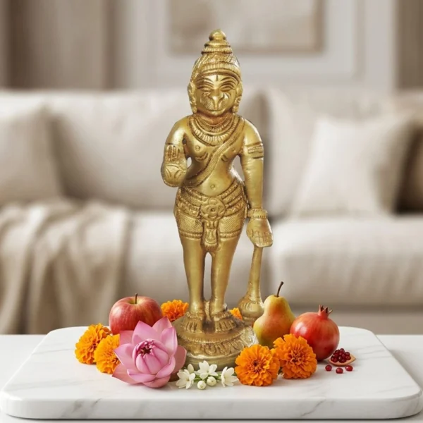Hanuman Ji Idol in Brass, 5.5 inch, brass, Vedikcraft Moradabad