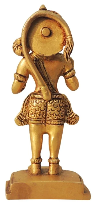 Hanuman Ji Idol in Brass, 5 inch, 400 g
