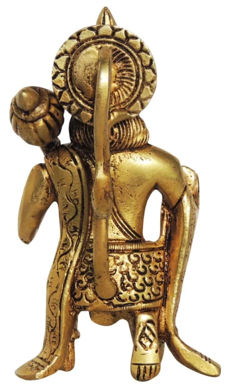 Hanuman Ji Idol in Brass, 5 inch, 520 g