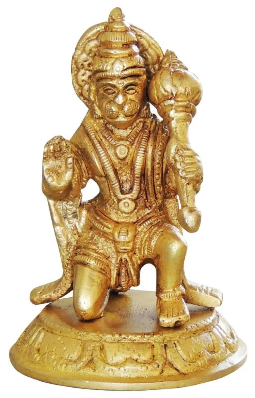 Hanuman Ji Idol in Brass, 4 inch