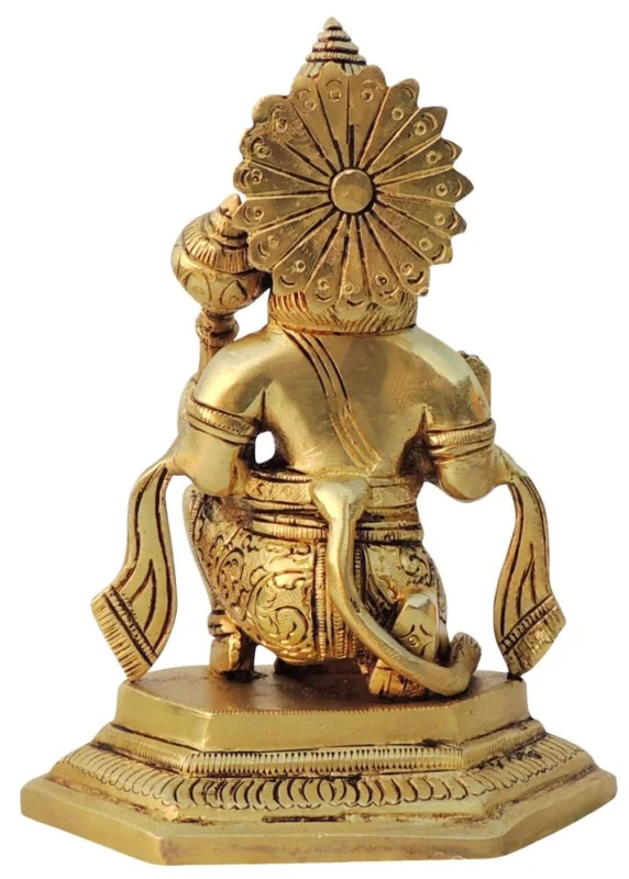 Hanuman Ji Idol in Brass, 6.5 inch, 1.6 kg