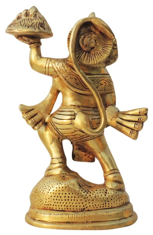 Hanuman Ji Idol in Brass, 8.5 inch