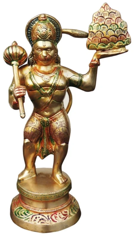 Hanuman Ji Idol in Brass, 13 inch, 3.18 kg