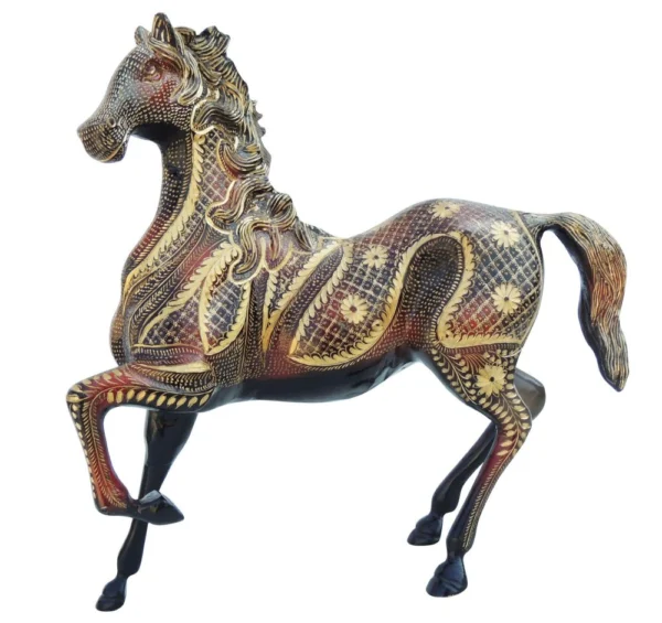 Brass Horse Showpiece, 15 inch, 5.86 kg, brass, Vedikcraft Moradabad