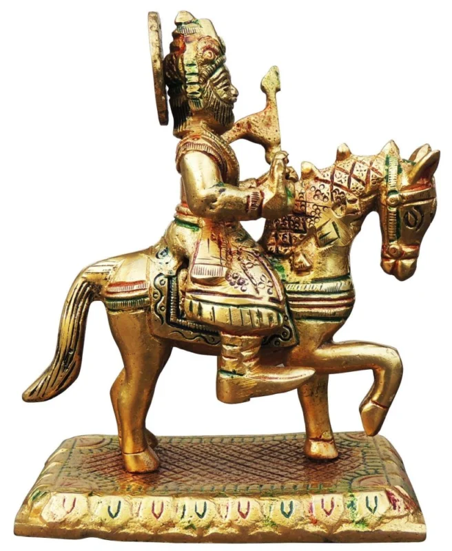 Deity Idol in Brass (Jaharveer Baba), 6 inch
