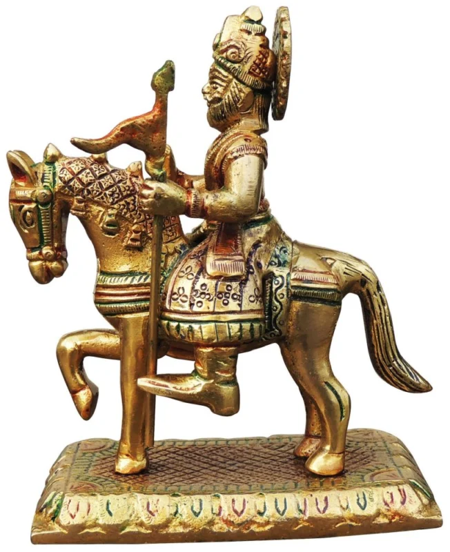 Deity Idol in Brass (Jaharveer Baba), 6 inch – for Home Mandir