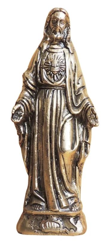Jesus Christ Idol in Brass, 5.6 inch – for Home Mandir