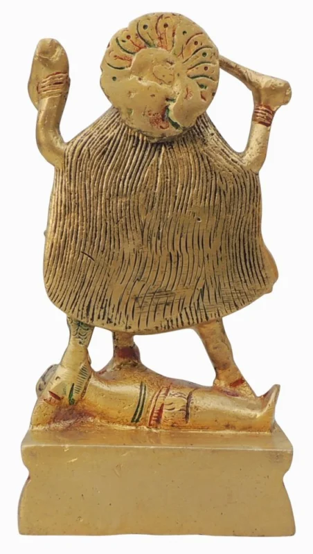 Kali Maa Idol in Brass, 6 inch, 1.1 kg