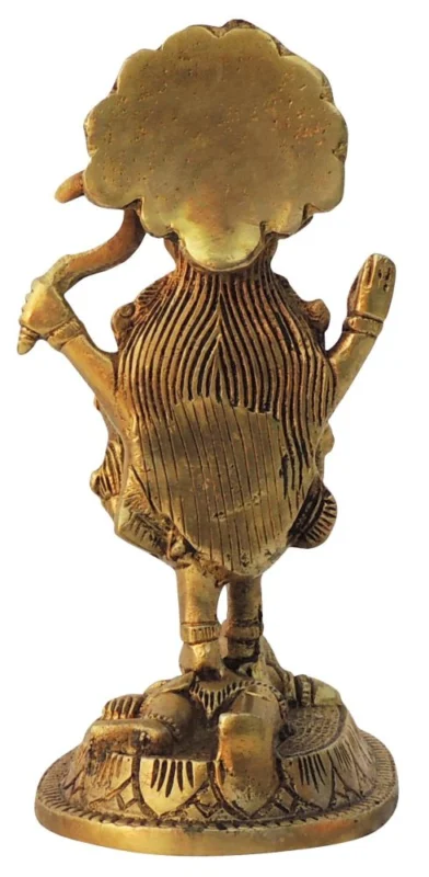Kali Maa Idol in Brass, 6 inch, 900 g