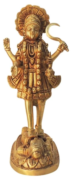 Kali Maa Idol in Brass, 9.5 inch, brass, Vedikcraft Moradabad