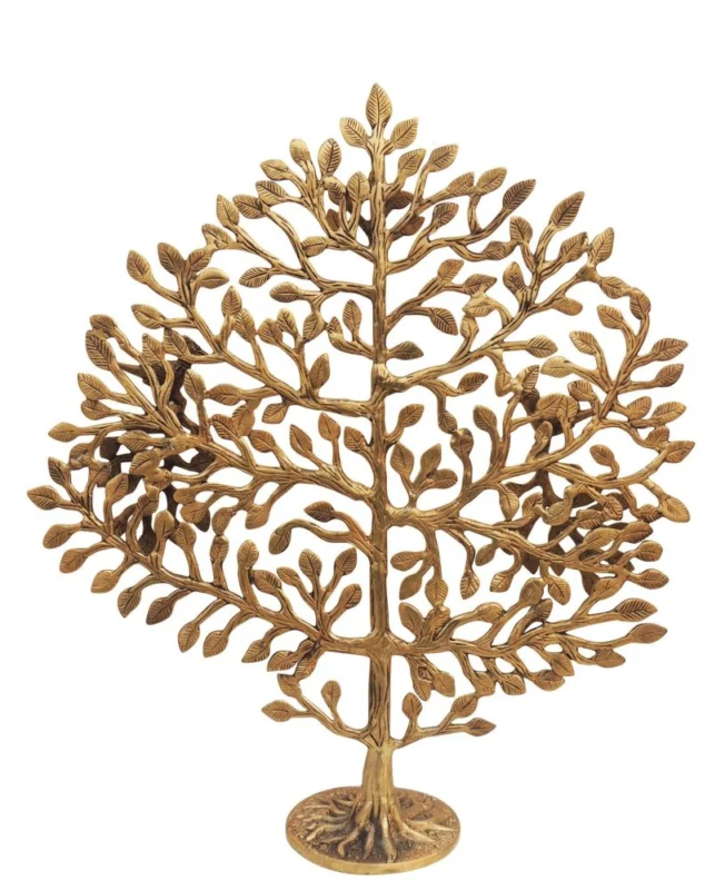 Brass Kalpavriksha Tree Showpiece (Round)