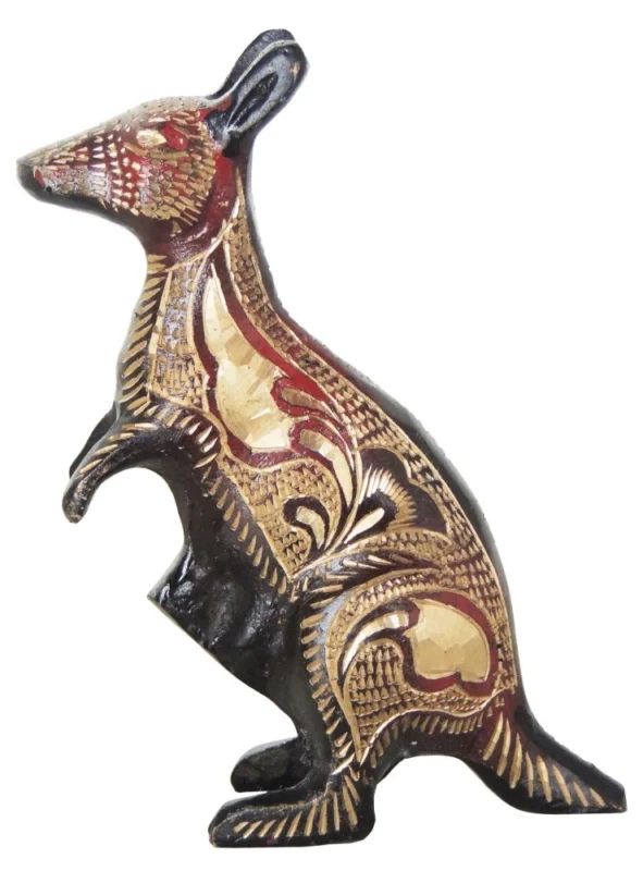 Brass Animal Showpiece (Kangaroo), 5 inch, design AN217-B