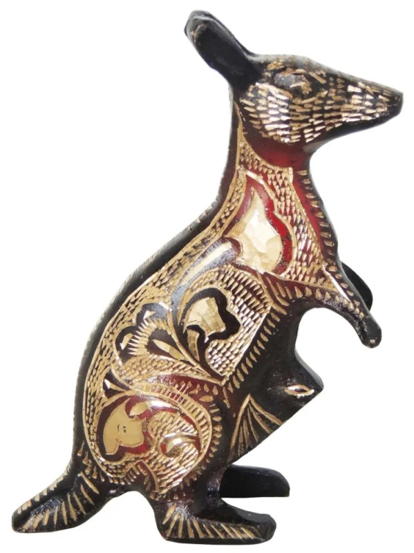 Brass Animal Showpiece (Kangaroo), 5 inch, design AN217-B