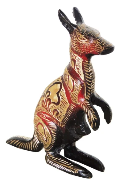 Brass Animal Showpiece (Kangaroo), 6 inch, brass, Vedikcraft Moradabad