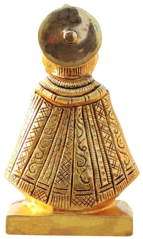 Krishna Ji with Flute Idol in Brass (Khatu Shyam), 5.7 inch