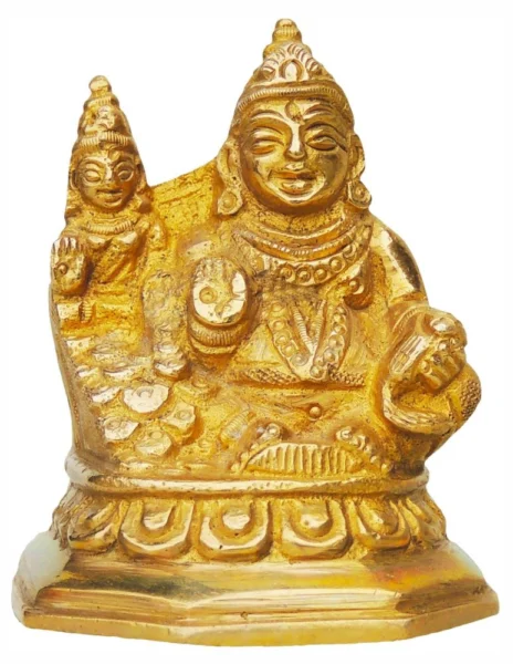 Kuber Ji Idol in Brass, 3 inch, brass, Vedikcraft Moradabad