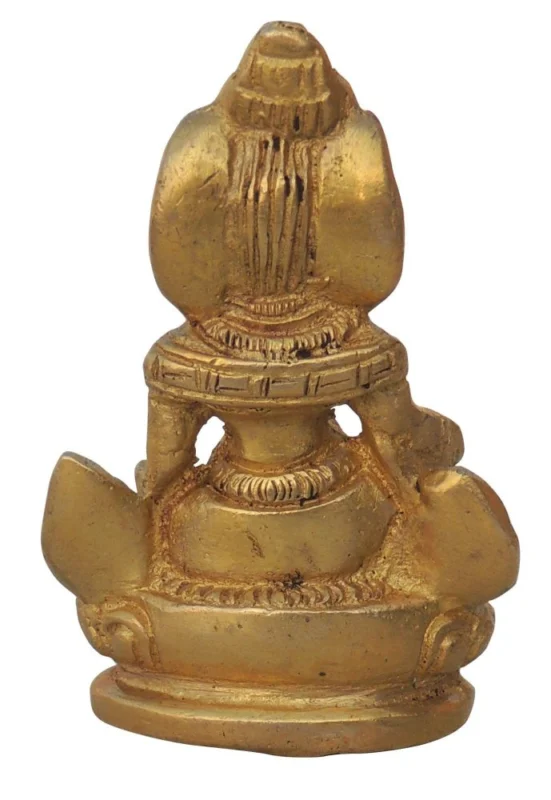 Kuber Ji Idol in Brass (Maharaja), 3 inch