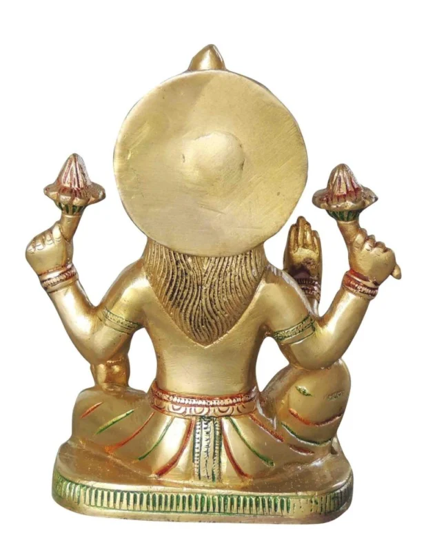 Lakshmi Ji Idol in Brass (Laxmi), 7.5 inch, 2.39 kg