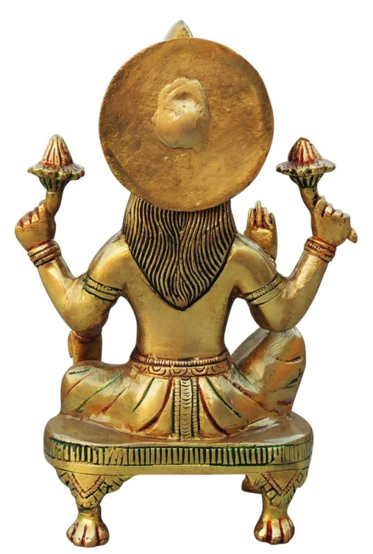 Lakshmi Ji Idol in Brass (Laxmi), 9.5 inch, 2.4 kg