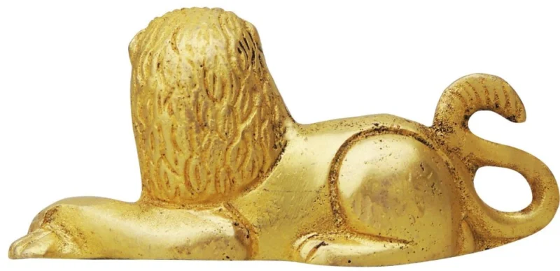 Brass Lion Showpiece, 1.5 inch