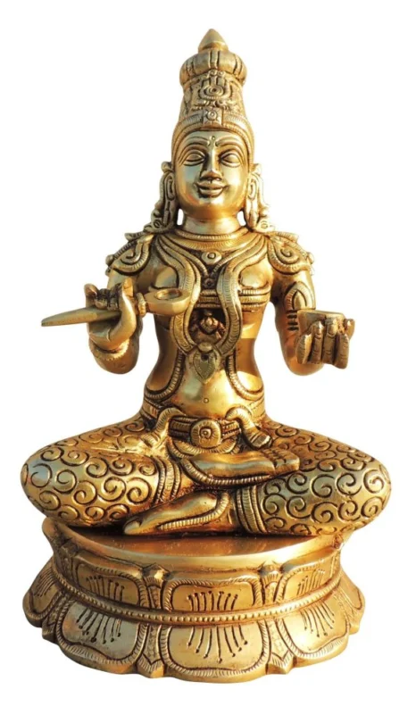 Annapurna Devi Idol in Brass, 10.5 inch – for Pooja Room