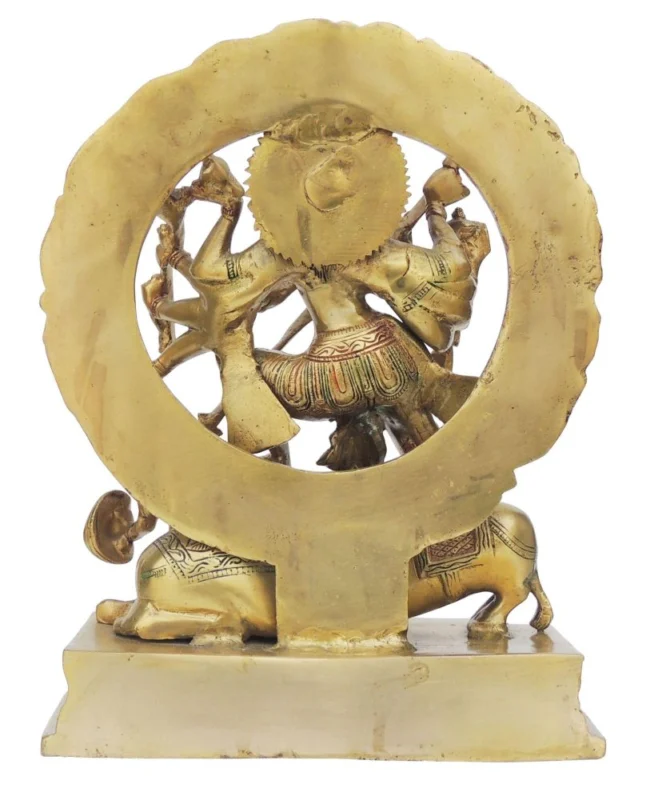 Mahishasura Mardini Idol in Brass (Mahishasur Vardhini)