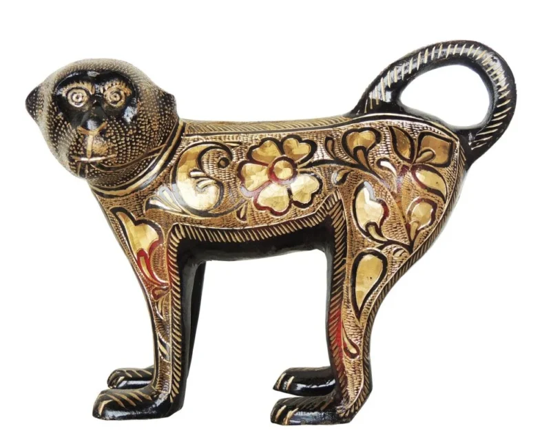 Brass Monkey Showpiece, 6.2 inch – for Table Décor