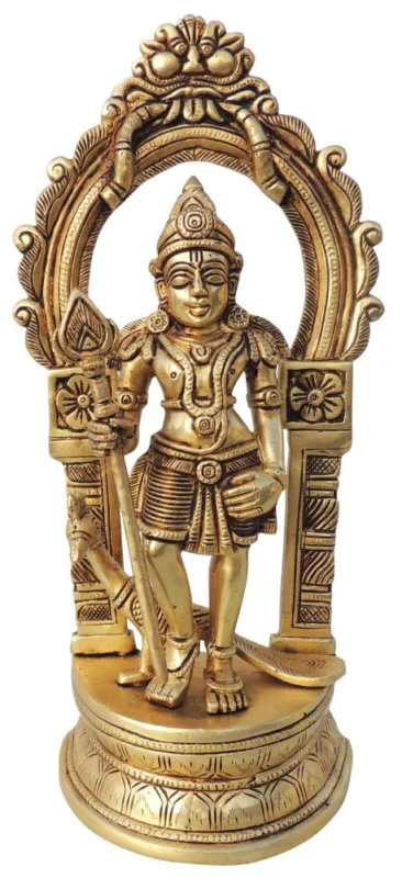 Kartikeya Idol in Brass (Murugan), 11.5 inch, 2.94 kg – for Pooja Room