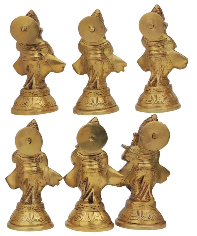 Ganesh Ji Idol in Brass (Musical), 4.74 kg
