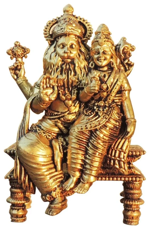Narasimha Idol in Brass (Narsingh), 4.7 inch – for Home Mandir