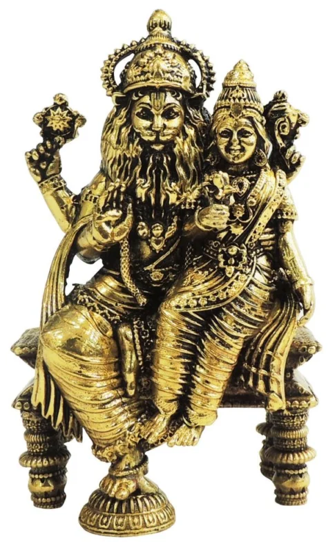 Narasimha Idol in Brass (Narsingh), 5.5 inch – for Home Mandir