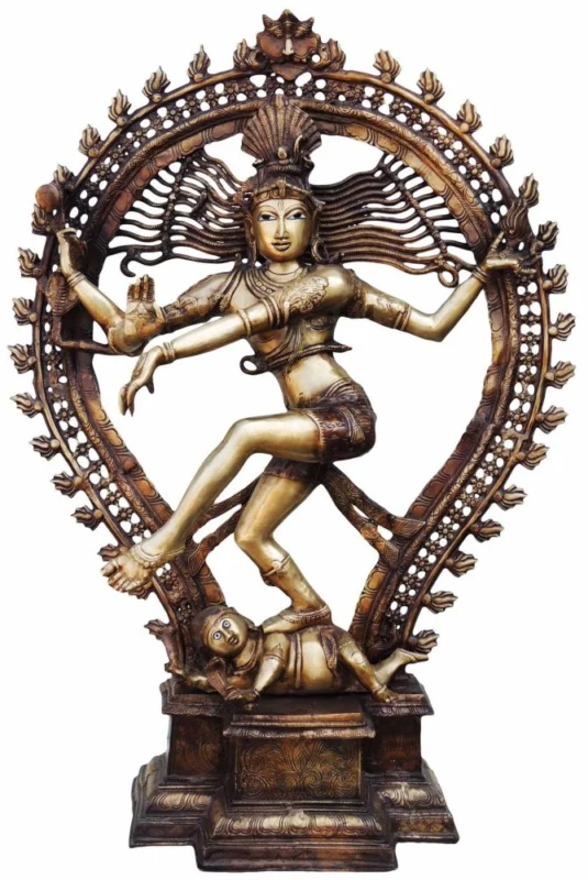 Nataraja Idol in Brass, Dancing (Nataraj), 35 inch – for Temple and Entrance
