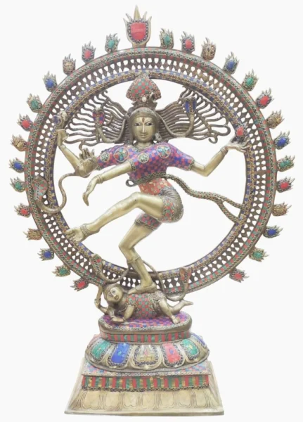 Nataraja Idol in Brass, Dancing (Nataraj), brass, Vedikcraft Moradabad