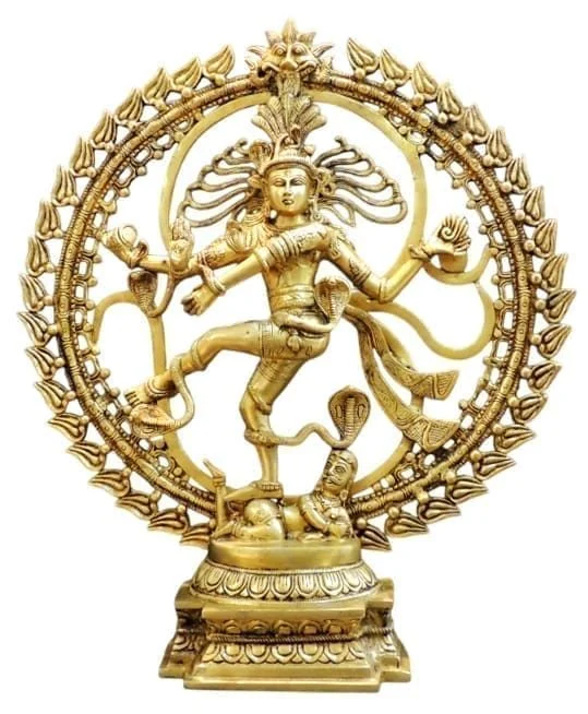 Nataraja Idol in Brass, Dancing (Nataraj), 23.5 inch – for Temple and Entrance