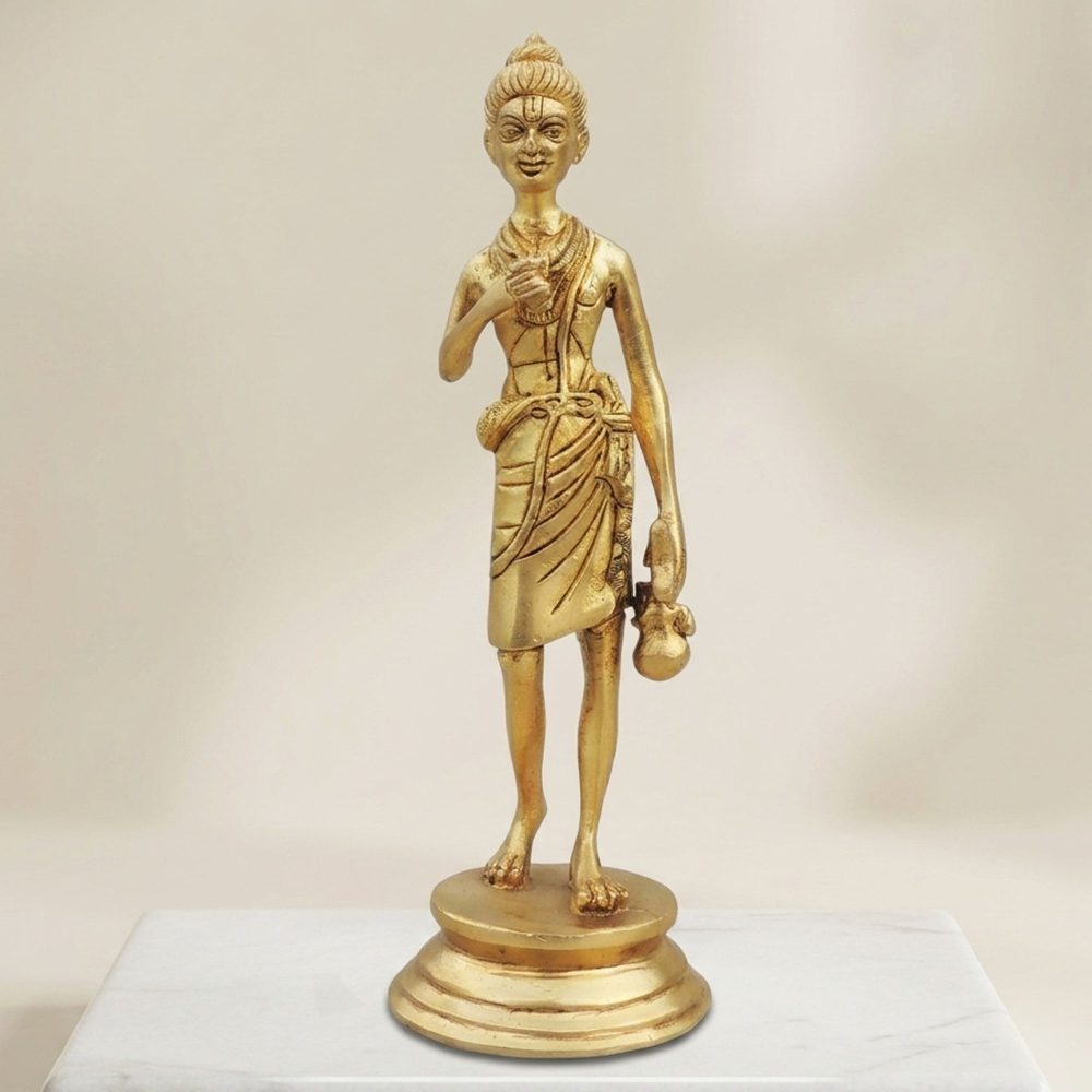 Deity Idol in Brass (Neelkanth Varni), 6.6 inch, brass, Vedikcraft Moradabad