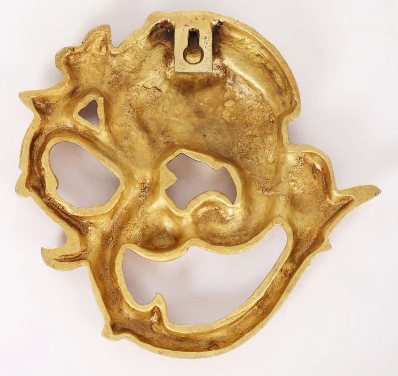 Ganesh Ji Idol in Brass, Bust (Face), 8.2 inch