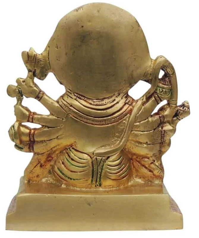 Hanuman Ji Idol in Brass (Panchmukhi), 7.5 inch