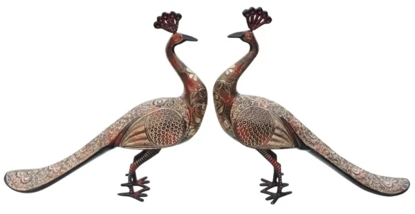Brass Peacock Showpiece Pair, 22 inch, brass, Vedikcraft Moradabad