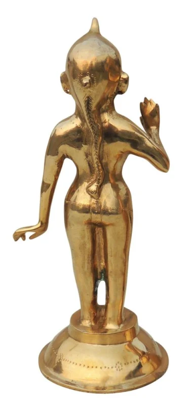 Radha Krishna Idol in Brass, 11.2 inch