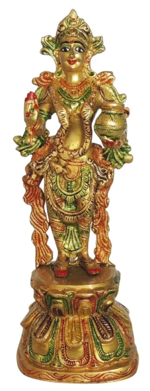 Radha Krishna Idol in Brass, 11 inch, 2.24 kg