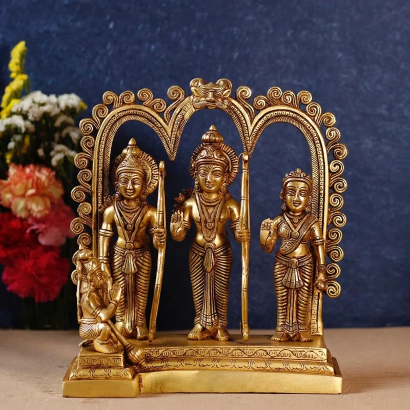 Ram Darbar Idol in Brass, 11.6 inch – for Pooja Room