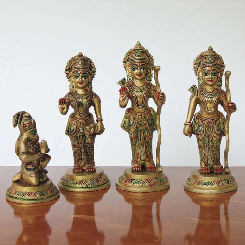 Ram Darbar Idol in Brass, 3.56 kg